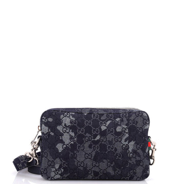 Gucci Convertible Crossbody Bag Camouflage GG Denim