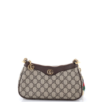 Gucci Ophidia Charm Shoulder Bag GG Coated Canvas Small