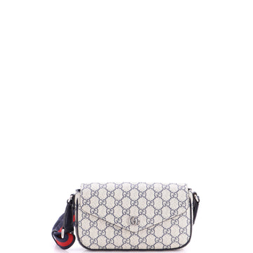 Gucci Ophidia Envelope Flap Shoulder Bag GG Coated Canvas Mini