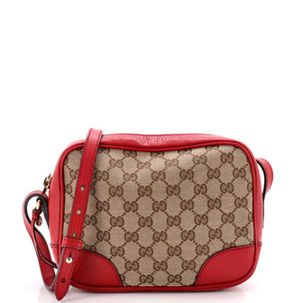 Gucci Bree Disco Crossbody Bag GG Canvas with Leather Mini