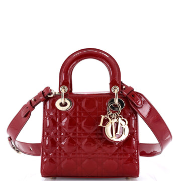 Christian Dior My ABCDior Lady Dior Bag Cannage Quilt Patent Small