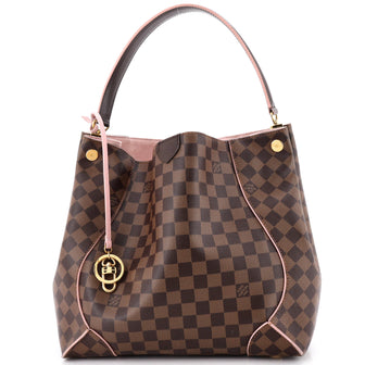 Louis Vuitton Caissa Hobo Damier with Leather