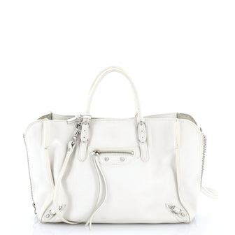 Balenciaga Papier A4 Zip Around Classic Studs Bag Leather Mini
