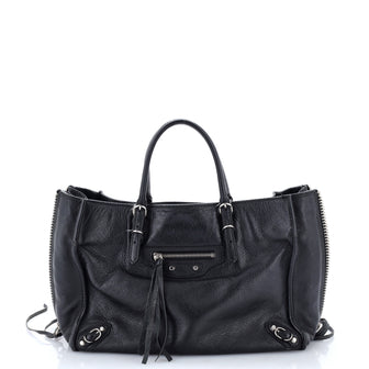 Balenciaga Papier A6 Zip Around Classic Studs Bag Leather