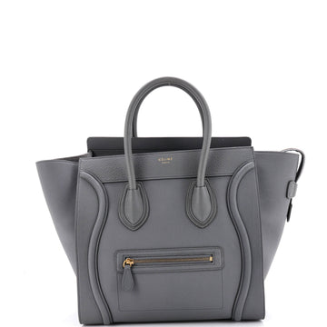 Celine Luggage Bag Grainy Leather Mini