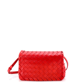Bottega Veneta Convertible Flap Shoulder Bag Intrecciato Nappa Small