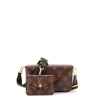 Louis Vuitton Felicie Strap & Go Handbag Monogram Canvas