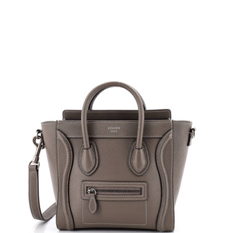 Celine Luggage Bag Grainy Leather Nano