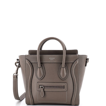 Celine Luggage Bag Grainy Leather Nano