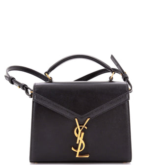 Saint Laurent Cassandra Top Handle Bag Leather Mini