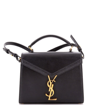 Saint Laurent Cassandra Top Handle Bag Leather Mini