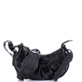 Balenciaga Le Cagole Giant Studs Shoulder Bag Leather XS