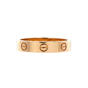 Cartier Love Wedding Band 1 Diamond Ring 18K Yellow Gold with Diamond