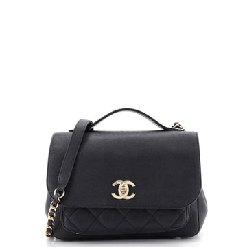Chanel Business Affinity Flap Bag Quilted Caviar Small