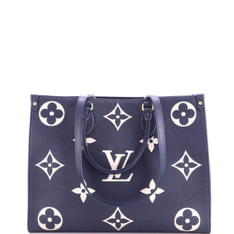 Louis Vuitton OnTheGo Tote Bicolor Monogram Empreinte Giant MM