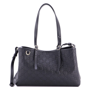 Gucci Emblem Tote Guccissima Leather Medium
