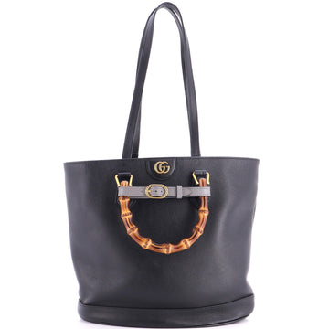 Gucci Diana Bamboo Handle Round Tote Leather Medium