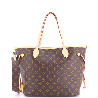Louis Vuitton Neverfull Bandouliere Inside Out Monogram Canvas and Textile MM