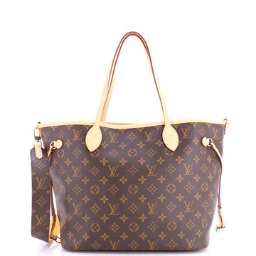 Louis Vuitton Neverfull Bandouliere Inside Out Monogram Canvas and Textile MM