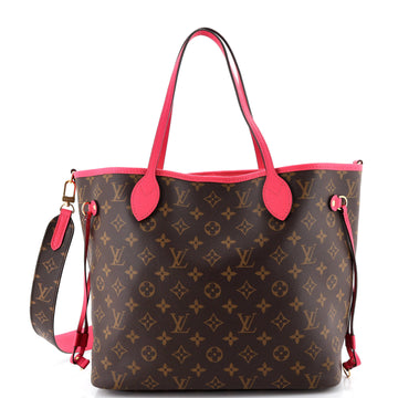Louis Vuitton Neverfull Bandouliere Inside Out Monogram Canvas and Textile MM