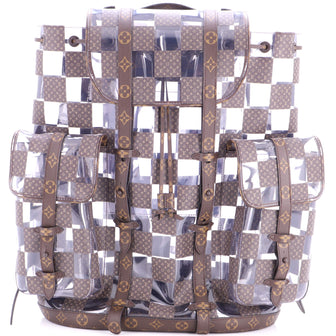 Louis Vuitton Christopher Backpack Limited Edition Monogram Chess Canvas and PVC GM