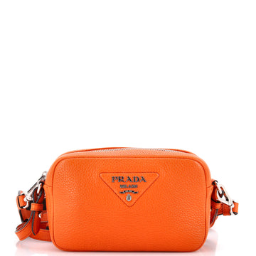 Prada Flou Camera Crossbody Bag Vitello Daino Small