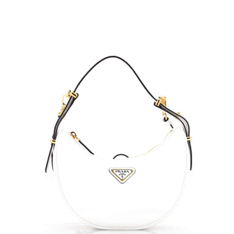Prada Arque Half Moon Hobo Vernice Naplak Small