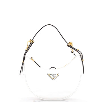 Prada Arque Half Moon Hobo Vernice Naplak Small