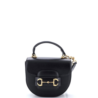 Gucci Horsebit 1955 Rounded Top Handle Bag Leather Mini