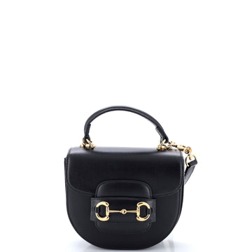 Gucci Horsebit 1955 Rounded Top Handle Bag Leather Mini