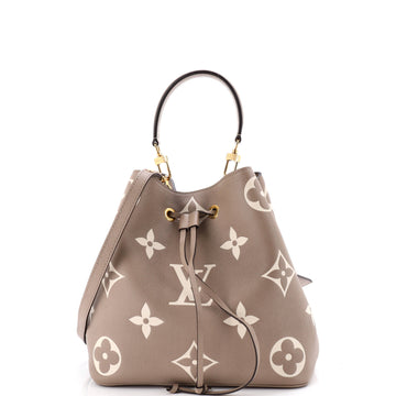 Louis Vuitton NeoNoe Handbag Bicolor Monogram Empreinte Giant MM