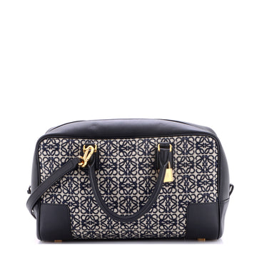 Loewe Amazona Bag Leather and Jacquard Canvas 28