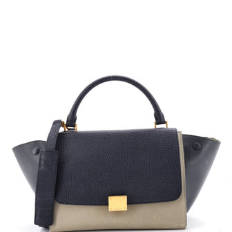 Celine Tricolor Trapeze Bag Leather Medium