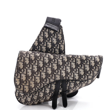 Christian Dior Saddle Crossbody Bag Oblique Canvas