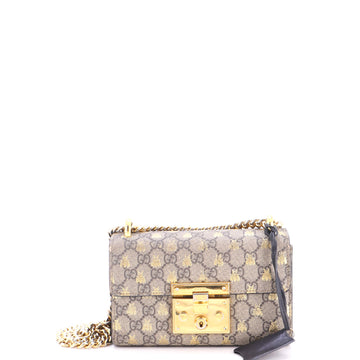 Gucci Padlock Shoulder Bag Printed GG Coated Canvas Small