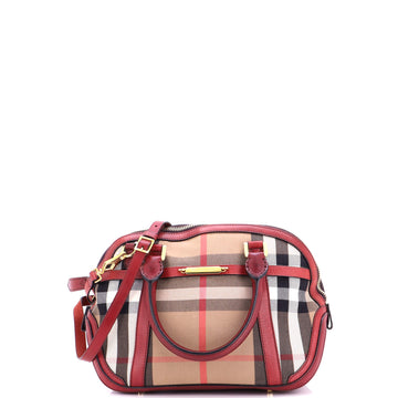 Burberry Bridle Orchard Bag House Check Canvas Small