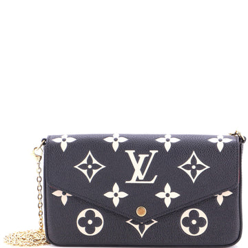 Louis Vuitton Felicie Pochette Bicolor Monogram Empreinte Giant