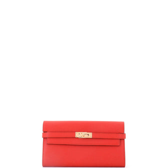Hermes Kelly Wallet Chevre Mysore Long