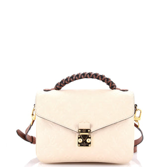Louis Vuitton Braided Handle Pochette Metis Monogram Empreinte Leather