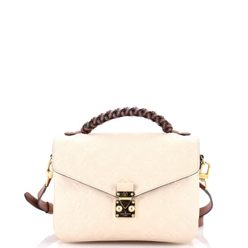 Louis Vuitton Braided Handle Pochette Metis Monogram Empreinte Leather