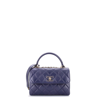 Chanel Chain Trendy CC Top Handle Bag Quilted Lambskin Small