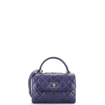 Chanel Chain Trendy CC Top Handle Bag Quilted Lambskin Small