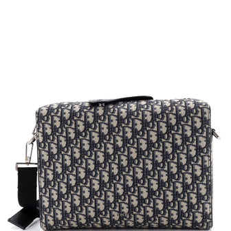 Christian Dior Lingot Messenger Bag Oblique Canvas Medium