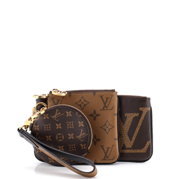 Louis Vuitton Trio Pouch Set Reverse Monogram Giant