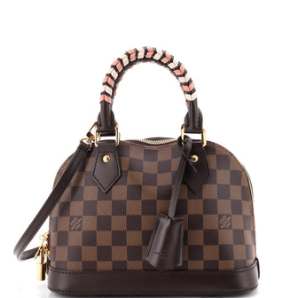 Louis Vuitton Alma Handbag Damier with Braided Detail BB