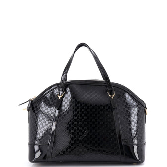 Gucci Nice Top Handle Bag Microguccissima Patent Medium