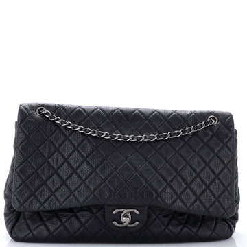 Chanel Airlines CC Flap Bag Quilted Calfskin XXL