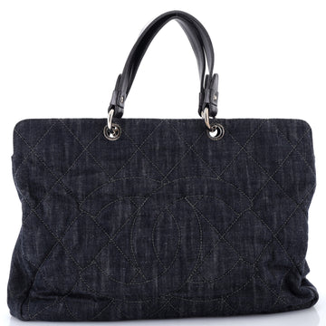 Chanel Timeless CC Soft Zip Tote Quilted Denim XL