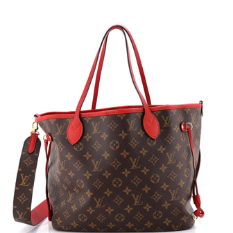 Louis Vuitton Neverfull Bandouliere Inside Out Monogram Canvas and Textile MM