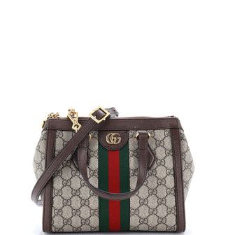 Gucci Ophidia Top Handle Tote GG Coated Canvas Small